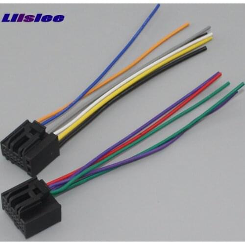 Liislee Car CD DVD Player Wire Cable For GM 2006~2013 Plugs Into Factory Radio DIN Female
