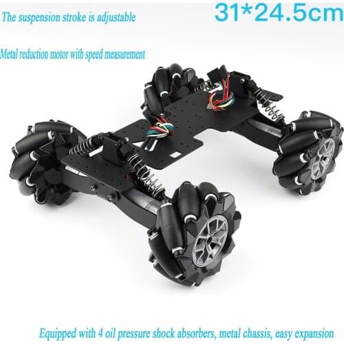 4WD McNum Wheel Chassis Smart Car Chassis Suspension adjustable damping chassis