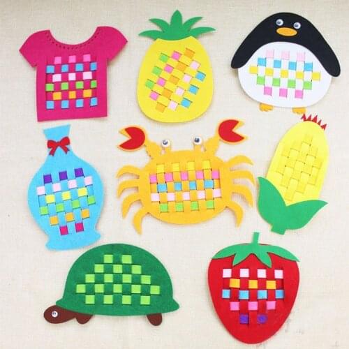 Pretty Hand Working 18 Assorted Designs Felt Children handmade Nonwoven Decoration DIY Felt Fabric Gift