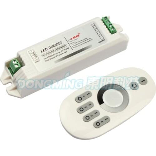 New Hot, 2.4g 4 zone Touch Screen led strip remote control + 12A led Controller Dimmer For RGB LED Strip RGB, led strip dimmer