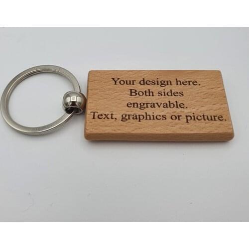 Fashion Personalized Engraved Text Wooden Creative Keychain To Friends Family Gifts Birthday Surprise Wishes