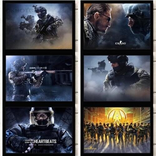 Games Cs Go Wall Art Canvas Painting Modern Gaming Room Posters and Prints Nursery Home Decor Wall Art Pictures for Living Room