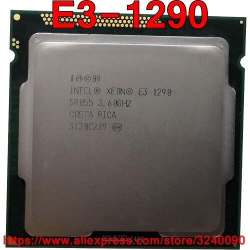 Original Intel Xeon CPU E3-1290 Processor 3.60GHz 8M Quad-Core Socket 1155 free shipping E3 1290