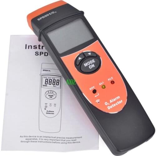 Professional Oxygen O2 Detector LCD Digital Oxygen Content Detect The Oxygen Of 0~25% VOL Level Tester Acousto-optic Alarming