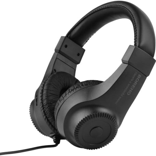 Wired Stereo Monitor Headphones Over-ear Headset 50mm Driver 6.5mm Plug for Recording Monitoring Music Game Playing DJ