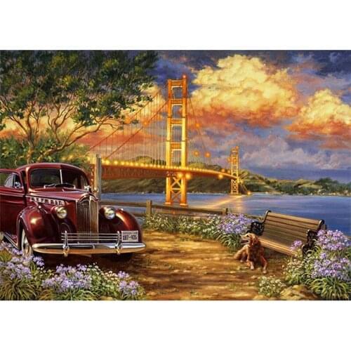 Craft Needlework Diy Handicrafts City Landscape Diamond Painting Street Painting Diamond Embroidery Square Drill Mosaic Picture