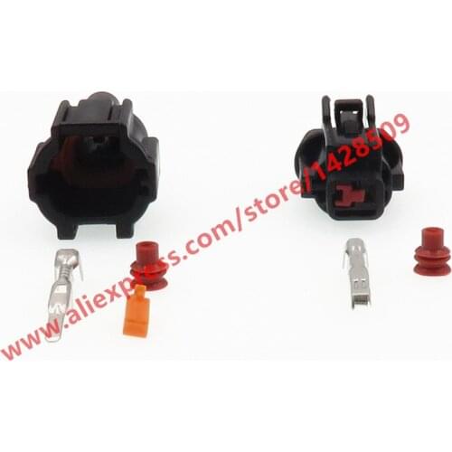 20 Sets 1 Pin Auto Air Conditioner Compressor Pump Plug Waterproof Connector For Nissan Teana Qashqai 6188-0551 6185-0862