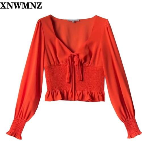 XNWMNZ Red Blouses