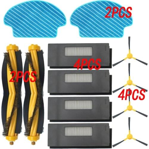 Replacement Main Brush HEPA Filter for Ecovacs Deebot DT85 DT83 DM81 DT85G Vacuum Cleaner Robot Mop Cloth