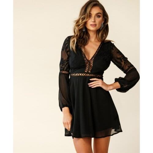 WomenS 2021 Spring And Summer V-Neck Sexy Lace Halter Dress Female Solid Color White Purple Black Female Dress YY101