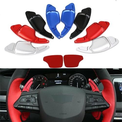 2Pcs Car Steering Wheel Shift Paddle Extender For Cadillac XT4 2018 2019 2020 Aluminum Alloy Quick Shifting Car accessories
