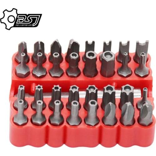 High quality 33pcs Hollow/solid batch head combination screwdriver inside Hexagon Special charging drill Heavy-Shaped Knitting