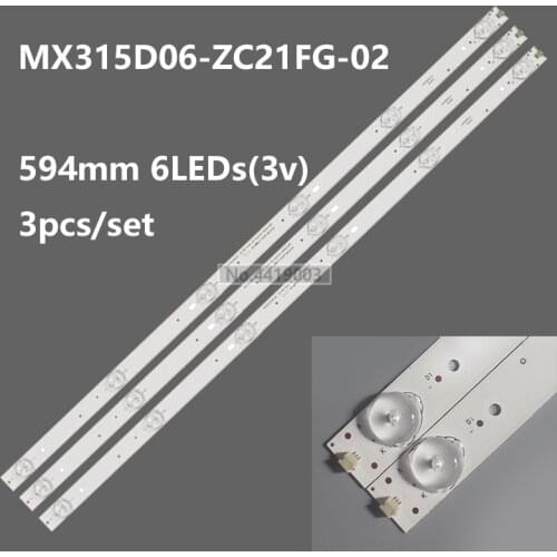5set=15pcs LED Backlight strip For 32 inch TV LSC320AN02 303mx315034 32N06-L-EPX1F1 HD-32W5420 CF-32FA9 MX315D06-ZC21FG-01 02