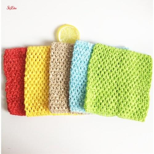 9inch/6inch Chest children Elastic Hairbands Chest Knit Girl Crochet Headband Tutu Tube Tops Wide 2019 DIY Skirt Dress 5z