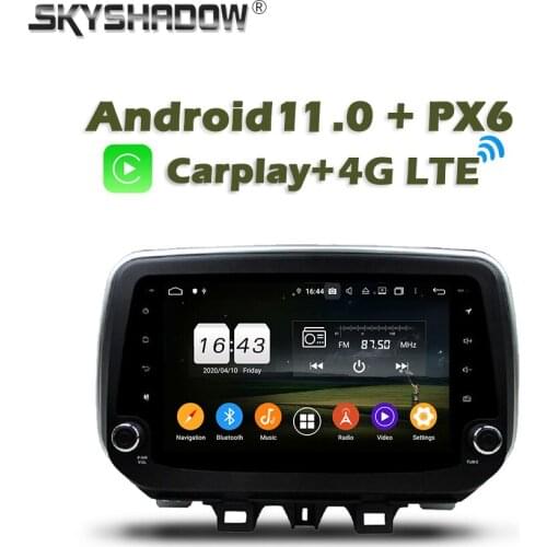 Wireless Carplay PX6 Car DVD Player Android 10.0 64G+4G LTE GPS RDS Radio WIFI Bluetooth 720P For Hyundai IX35 Tucson 2018 2019