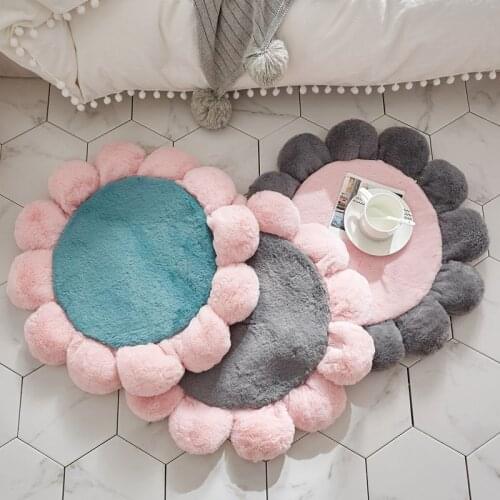 Large Baby Play Mat Crawling Mat Children Mat Round Flower Room Floor Carpet Home Decoration Cushion Photography Accessories