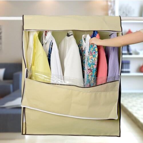 Large Non woven Clothes Cover for Garment Suit Dress Coat Wardrobe Cloth Dust Covers Stereoscopic Clothing Cover Storage Bag
