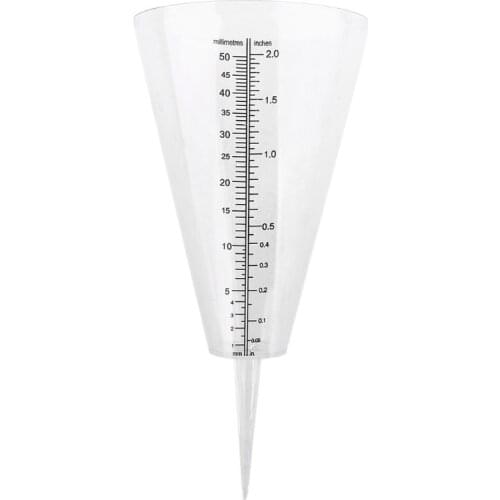 Rain Gauge Measurement Ground Spike Precipitation Garden Yard Rainfall Measuring Tools 2Units mm/in Dropship