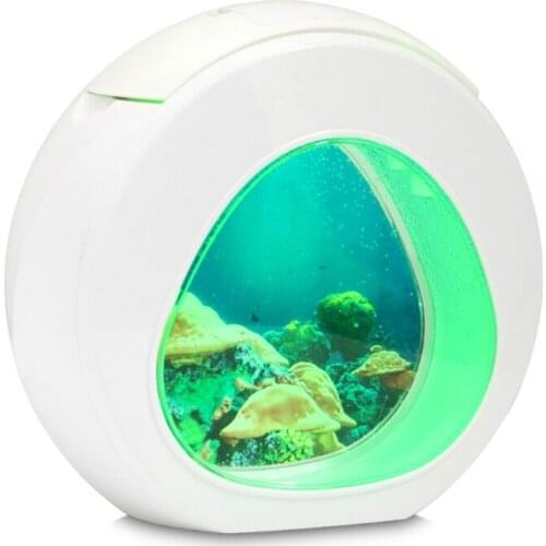 Artificial Jellyfish Aquarium Tank Night Light Colorful LED Mini Decorative Lamp for Bedroom Room Office Desktop Decor