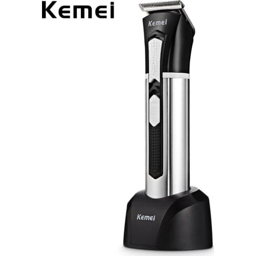 Kemei KM-3007 Professional Electric Hair Trimmer Clipper Haircut Titanium Alloy Blade 3 In 1 Low noise Four limit Combs