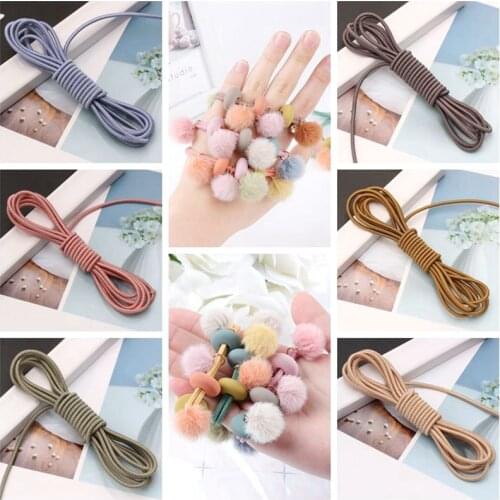 5 yards color high quality round solid elastic band elastic line elastic cord DIY jewelry hair accessories making sewing accesso