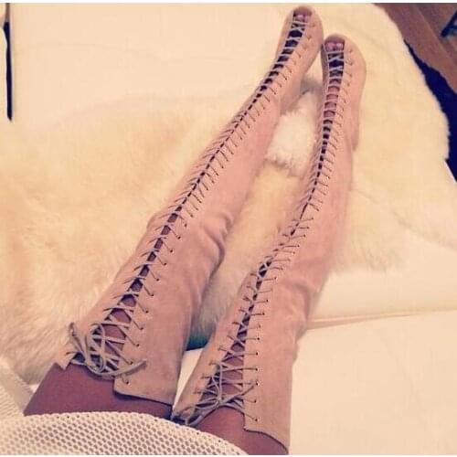 Summer Hot Metal Stud Cover Women Thigh Gladiator Boots Peep Toe Ladies Cut Outs Fashion Long Boots Sexy High Heel Boots