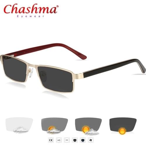 Change Color Photochromic Sunglasses Chameleon Reading glasses Titanium alloy Glasses Degree +1.0 1.25 1.5 1.75 2.0 2.25 2.5