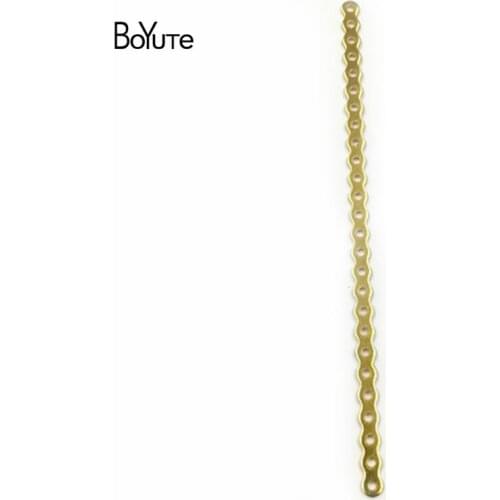 BoYuTe 20Pcs 90MM Metal Copper Stamping Plate with 9 Loops Diy Hand Made Jewelry Findings Components