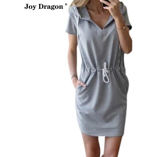 Women Summer Mini Dress Short Sleeve Solid Color Zomerjurk Dames Vetements Vetement Femme Vestidos Para Mujer Kleider Damen