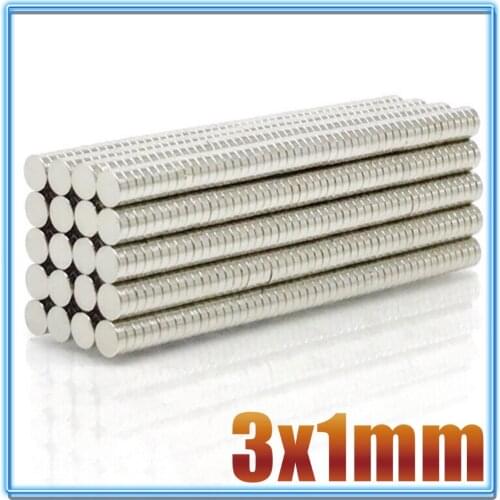 100PCS 3x1 Mini Small Round Magnets 3mm*1mm Neodymium Magnet Dia 3x1mm Permanent NdFeB Super Strong Powerful Magnets 3*1 mm