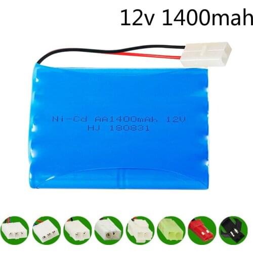 H model) 12v 1400mah NICD Battery 12v Ni-CD battery pack for RC toy Car Boat GUN TANK Truck Trains RC toy model AA Battery 1pcs