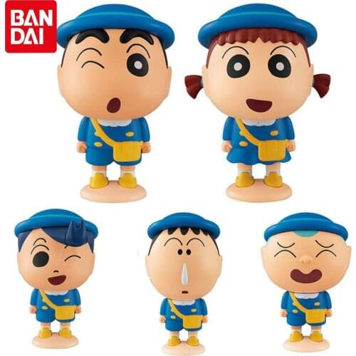 Bandai Genuine Gacha Toys Anime Crayon Shin-chan Cute Modeling Dolls 8 Toru Kazama Action Figure Model Toys Gifts for Children