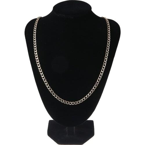 Hip Hop Rock Long Gold Chain Necklace For Men Classic Vintage Male Party Cuban Chain Choker collier homme 22-26inch Shellhard