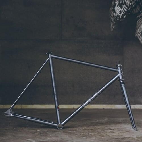 Fixie Bike Frame 525 Pipe Chrome Molybdenum Steel Reynolds One Speed Fixed Gear Bicycle Customize 50cm 53cm 55cm Accessories