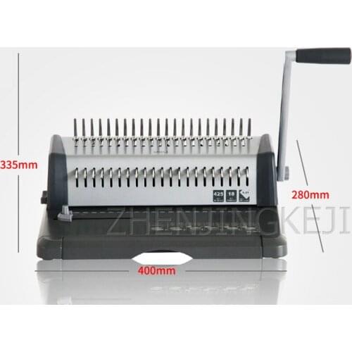 Comb Binding Machine Clip Aprons For Finance Office Manual Punching Draw Knife Free Hole Adjustment Document Binding Tools