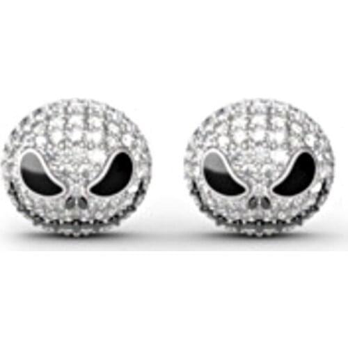 Diamond-studded devil skull earrings fashion womens jewelry creative new drip stud earrings earring