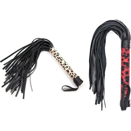 SM Sex Spanking Tassel Whip Faux Leather slap body strap beat lash flog tool fetish adult slave game toy for couple cosplay