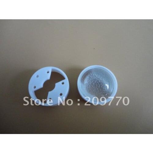LED lens (with bracket Diameter :24.5MM 60 degrees and Diameter :25.5MM 45degrees )Marble grain convex lens, 1W 3W 5W LENS