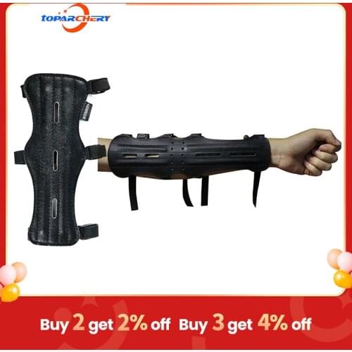 Toparchery Archery Arm Guard For Hunting Restraint Arm Protector With Hardware Fasteners For Shooting Recurve Bow Outdoor