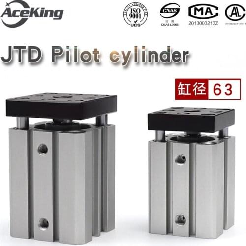 Tri-shaft thin guide rod with Baffle Cylinder Jtd-63x5x10x15x20x25x30-se2 non-rotating hard cylinder body fully oxygen hardened