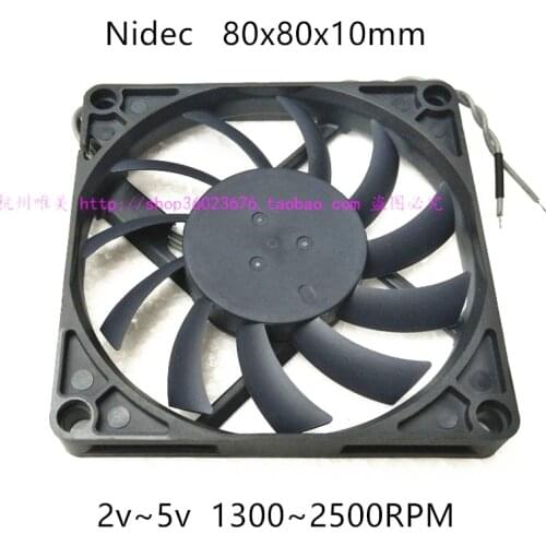Nedic Fluid bearing 8010 80MM USB cooling fan 8cm 80*80*10mm fan 5V 0.26A Super Silent fan 2pin