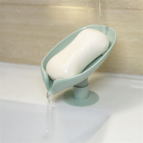 Lotus leaf Shape Soap Box Drain Soap Holder Box Bathroom Accessories Face Laundry toilet soap Box Bathroom Supplies Tray Gadgets