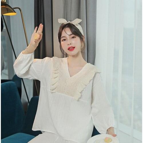 Breastfeeding Pajama Breast Feeding Nightwear Maternity Nursing Pajamas Set Maternity Nursing Sleepwear Pregnancy Pyjamas