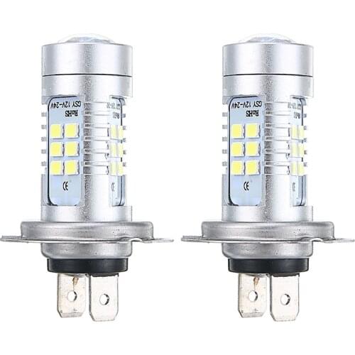 1 Pair H7 led Car Light 21W 12V Super Bright White 6000K Lights High Power Headlights Lamp Bulb Car Light Source