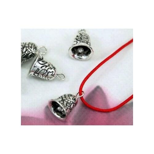 10pcs/lot Tibetan Wind chimes Silver pendant Handmade Decorative Metal DIY Jewelry Alloy accessories fg4s