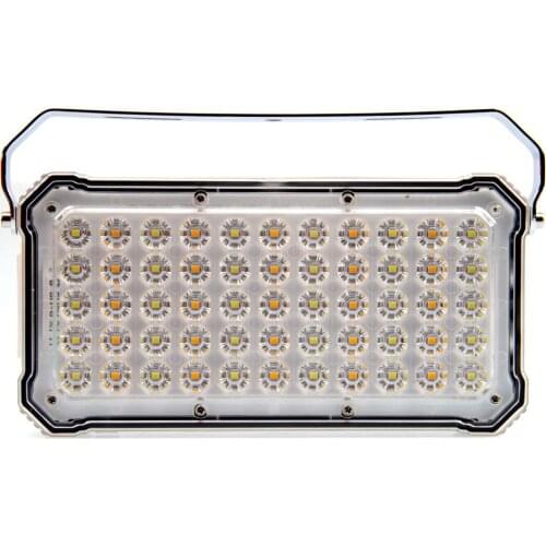 100W LED Flood Light USB Rechargeable Outdoor Floodlight Flashlight Waterproof Camping Lantern Wireless Charger Power Display