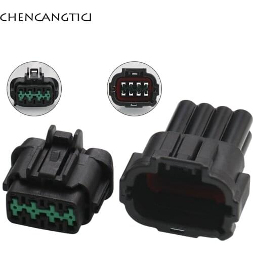 2 Sets 8 Pin Automotive Wire Connector Headlight Socket 2.2mm Female Male Plug For Nissan Sylphy 6185-1177 6188-0736 6918-1780