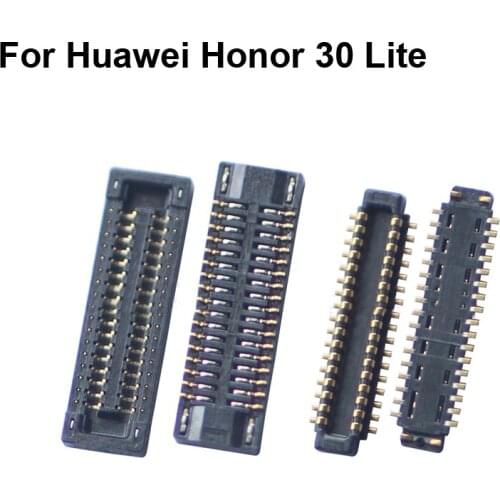 2pcs For Huawei Honor 30 Lite LCD display screen FPC connector For Huawei Honor30 Lite logic on motherboard mainboard 30Lite