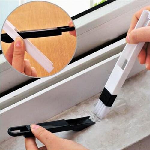 2 in 1 Multipurpose Window Groove Cleaning Brush Nook Cranny Household Keyboard Home Kitchen Folding Brush Cleaning Tool