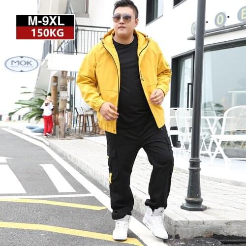 2021 Cargo Tracksuit Men Jacket Hoodies Mens Sports Pants 2020 Tracksuits 2 Piece Set Plus Size Loose Trousers Black Clothes